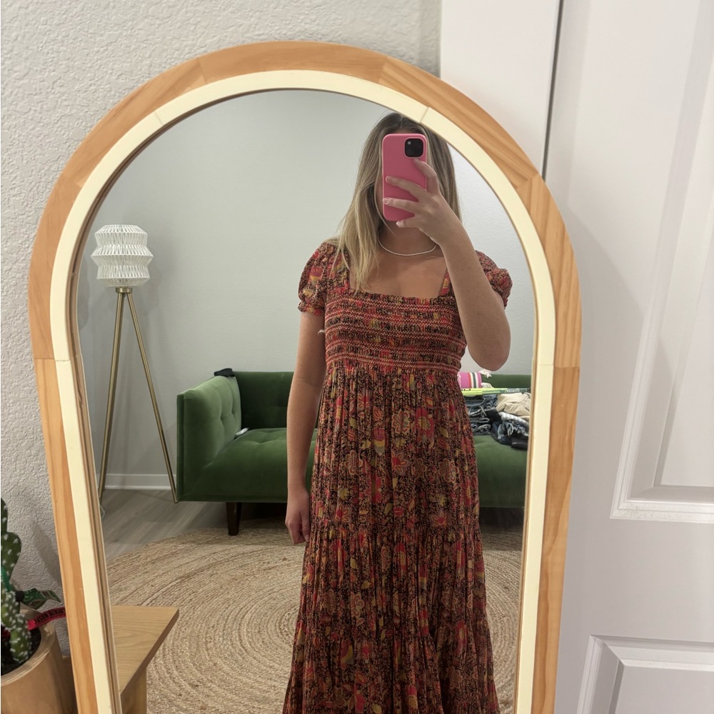 Free People Bohemian Floral Maxi Dress